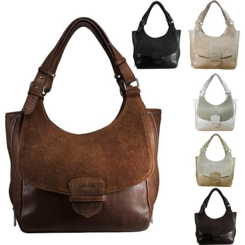 Real Genuine Leather Handbag Woman Shoulderbag Handbags Tote Shopper Large L Suede