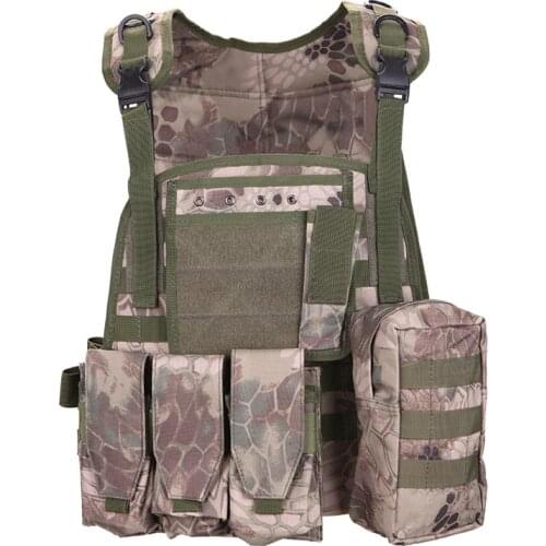 Military Training Body Protection Camouflage Tactical Vest Jungle Outdoor Shooting Paintball CS Game Gear Molle Armor Waistcoat