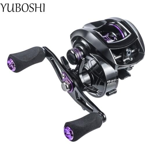 YUBOSHI Brand Baitcasting Fishing Reel 7.2:1 High Ratio CNC Metal Spool Fishing Wheel Fishing Accessories