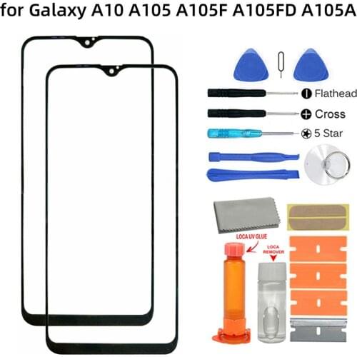 Replacement AMOLED Front Glass Screen Repair Kit for Samsung Galaxy A10 SM-105