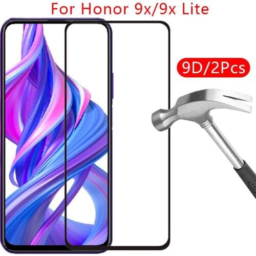 9d screen protector tempered glass case for huawei honor 9x pro lite premium cover on honer 9 x x9 light protective phone coque