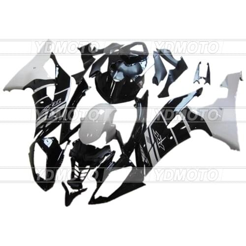 100% New ABS Fairing Kits For Yamaha YZF R6 2008 2009 10 2011 12 13 15 16 Fairings Bodywork YFZ-R6 08 09 10 11-16 WHITE & BLACK