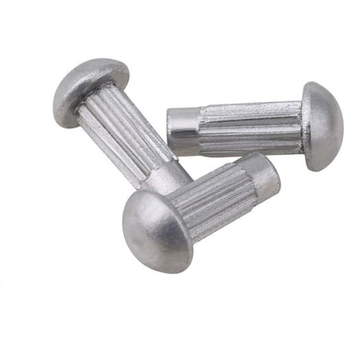 1000PCS/LOT GB827 M3 M4 AL Aluminum Half Round Pan Head Knurled Thumb Solid Rivets Hand Knurled Rivets