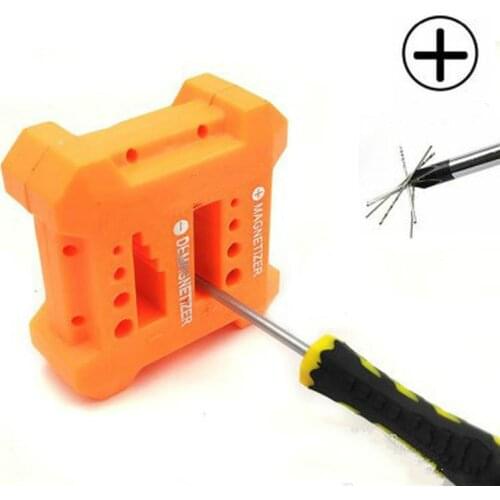 2 In 1 Quickly Porcelain Porcelain Demagnetizer Magnetizer Filling Screwdriver Tool for Screwdrivers Tip Professional Screw Bits