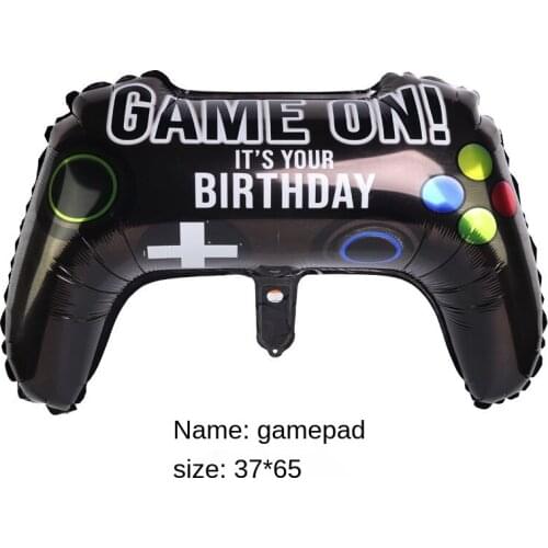 3PCS New Game on Game Machine Handle Aluminum Balloon Game Competition Party Decoration Layout