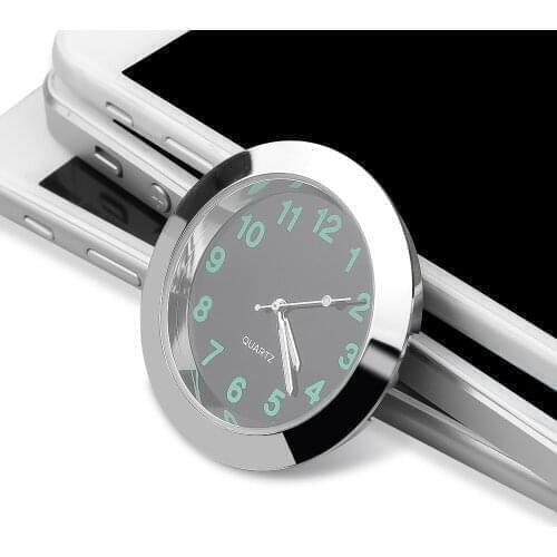 Mini Car Automobile Gauge Clock Auto Watch Automotive Thermometer Hygrometer Decoration Ornament Clock In Car Accessories