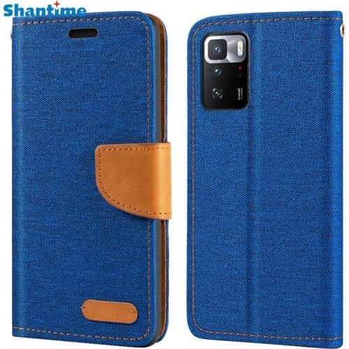 Oxford Leather Wallet Case For Xiaomi Redmi Note 10 Pro China With TPU Soft Back Cover Magnet Flip Case For Xiaomi Poco X3 GT