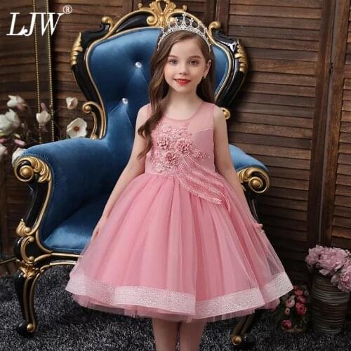Baby infant Birthday party princess dress flower girls costumes for girls clothes wear Christmas dresses for girls dress