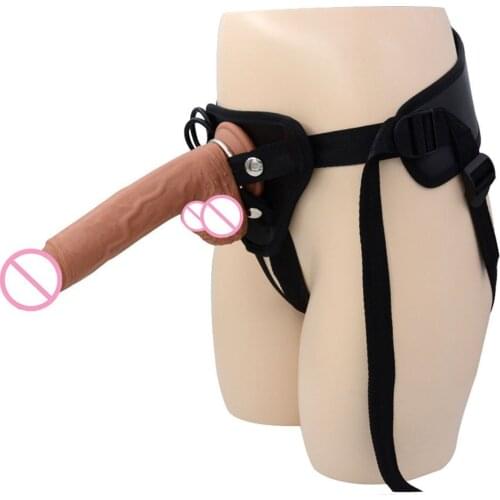 Womens Strap-on Dildos Realistic Penis Huge Dildo Sex Toys for Lesbian Strapon Harness Belt Adult Games Consoladores Adult Toys