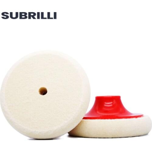 4inch Wool Felt Buffing Wheel Polishing Pad M14 Angle Grinder Wool Disc For Car Waxing Metal Marble Glass Jewelry Abrasive