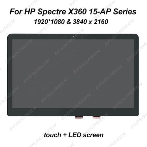 NEW for HP Spectre X360 15-AP series 15T-AP000 15-AP012DX 15-AP063NR 15.6" UHD FHD LCD Touch Screen Panel Digitizer DISPLAY