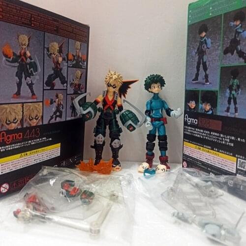 My Hero Academia Figure Figma 443 Katsuki Bakugou Figure Figma 323 Midoriya Izuku Action Figures Toys Gift