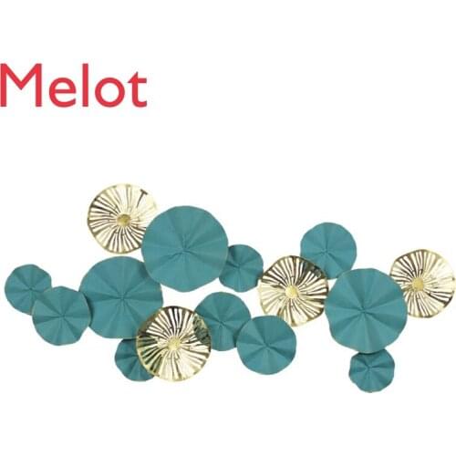 French Three-Dimensional Wrought Iron Wall Hanging and Wall Decoration Flower Living Room Wall Hangings Creative Wall Decoration