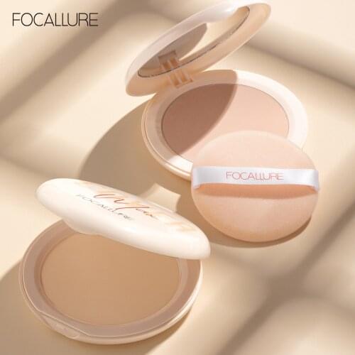 Focallure Perfect Cover Oil Control Matte Two Way Cake Vitamin C Powder Foundation