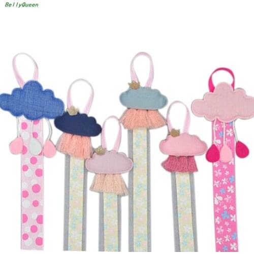 Girls Ribbon Hanging Hair Bow Headband Clip Organizer Cloud Tassels Holder