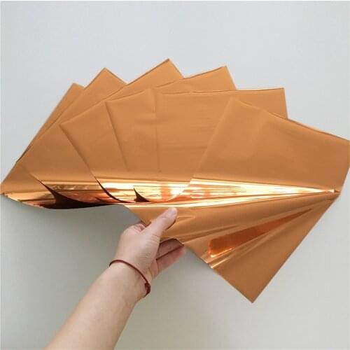 Myfoils Copper color hot stamping foil for toner reactive laminator by laser printer