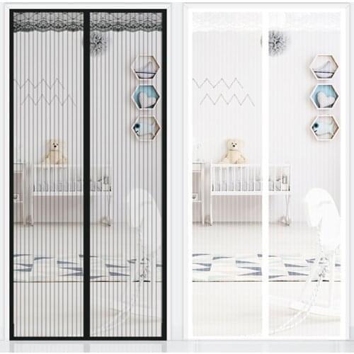 Tool-free Magnetic Mosquito Net Summer Anti Bug Fly Door Curtains Mesh Automatic Closing Door Screen Mesh Kitchen Screen