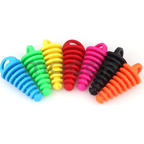 1PCS Pipe Protector Exhaust Pipe Plug Motorcycle Motocross Tailpipe Rubber Air Bleeder Plug Exhaust Silencer Wash Plug