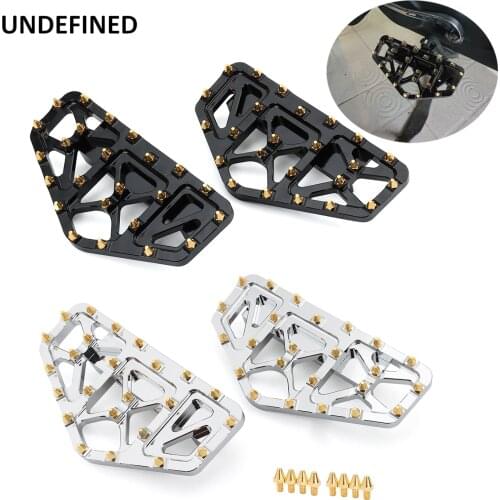 MX Wide Passenger Floorboards Footrest Rear Foot Peg Pedal for Harley Touring Road King Street Glide 86-2021 Dyna Softail Fatboy