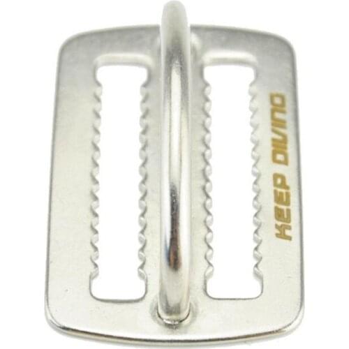 Scuba Diving Weight Belt Slide Keeper D Ring Webbing Harness Belt Retainer Stainless Steel Stopper Freediving BCD Accessoires 2
