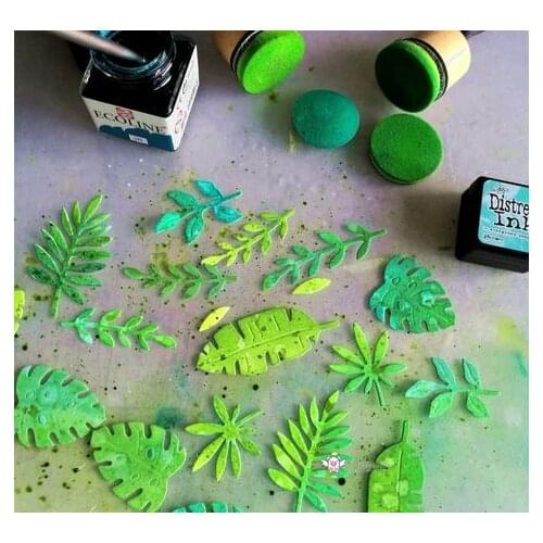 Mmao Crafts Metal Steel Cutting Dies New Various leaves Stencil For DIY Scrapbooking Paper/photo Cards Embossing Dies