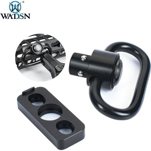 WADSN Airsoft Universal Keymod QD Sling Mount Hunting Quick Release Swivel Adapter fit Picatinny Rail