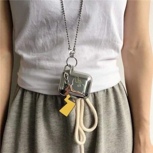 Pokemon Pikachu Airpods Protective Shell Wireless Bluetooth Headset Anti-fall Protective Cover Shell Birthday Gift