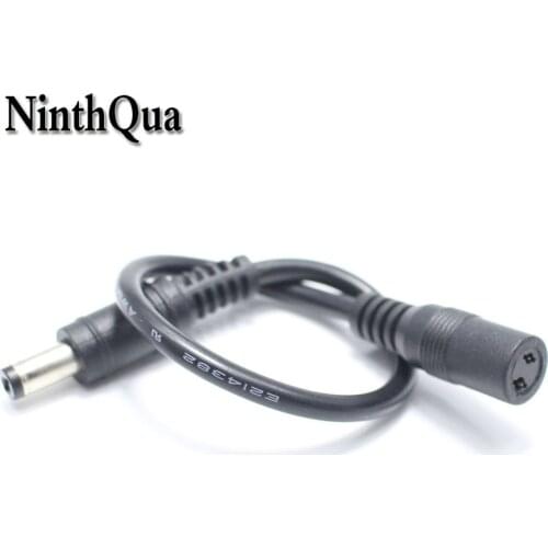 1pcs Round 2Pin Male DC Power Conversion Plug to Female 5.5*2.1mm Jack with 23cm cable for Universal Adapter Notebook Laptop