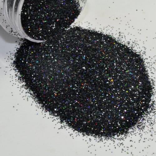 1 x jar Black Nail Art Glitter Shiny DIY Beauty Nail Glitter Powder Mix Color Design Nails Surface Decoration Tool 49