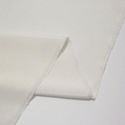 40 mm 114 cm Heavy Crepe De Chine Silk Fabric 100% mulberry silk off white color 172 gsm 44'' wide small wholesale 10 meters HC3