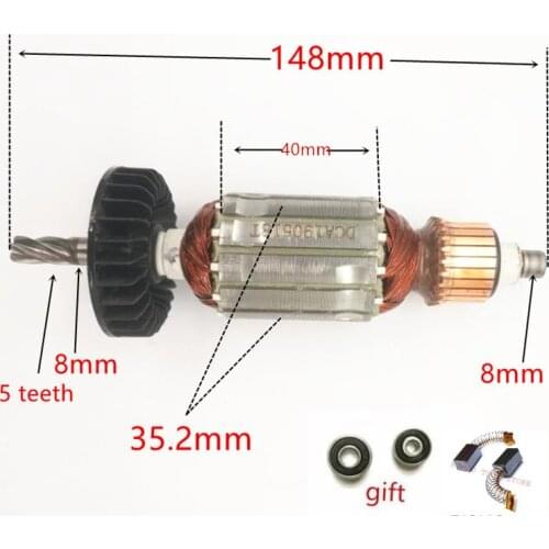 AC220-240V Motor Armatur Engine 5 teeth Replace for HITACHI DH24PB3 DH24PC3 360720E C210716E Anchor