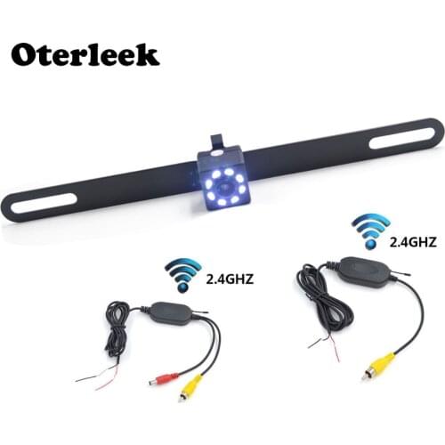 2.4GHZ Car Wireless Security Camera LED Light Night Vision Rear Camera for Car