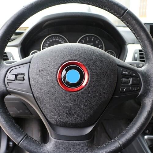 Car Steering Wheel Circle Ring Logo Emblems Accessories Case For BMW 4 5 6 Series F32 F33 F10 F11 F12 F13 Decorative Covers