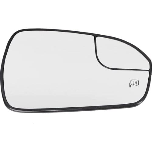 Rearview Side Door Mirror Glass Power Heated for 2013-2020 Ford Fusion W/Rear Holder