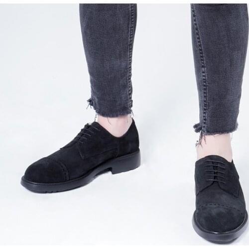 Callizio Mens Genuine Leather Classic Shoes Derby Round Toe Comfortable Sole Oxford Laced Original Designer Male Dress Luxury Oxfords Big Size 18 Comfortable Small Size 7 Free Shipping Shoes for Male Man 2021 Footwear