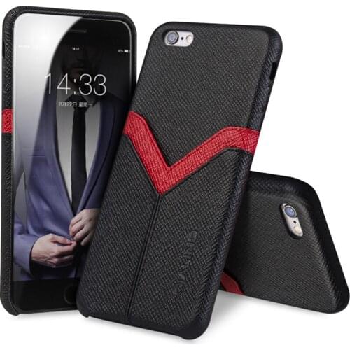 QIALINO Case for iPhone6 6s Genuine Leather Back Luxury Cover Case Bag for iPhone 6 6s plus Slim Fashion phone case 4.7/5.5 inch