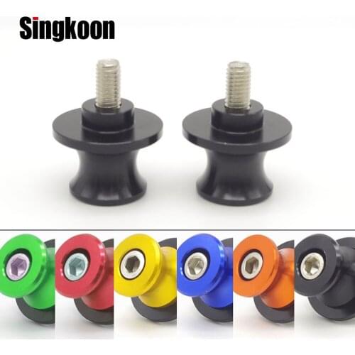 CNC Aluminum motorcycle Stand swingarm spools Slider 8mm For SUZUKI GSX 1300BK B-King 2008-2011 2009 2010