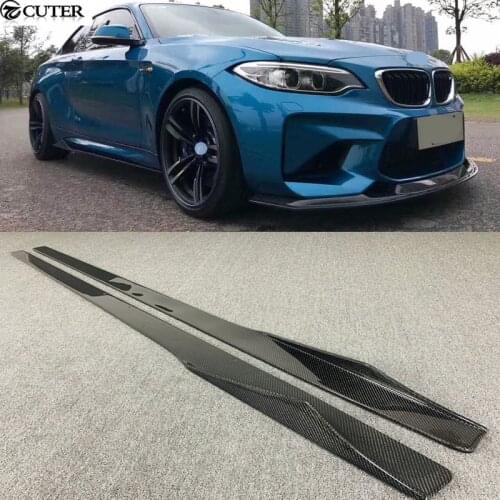 F87 M2 Carbon Fiber FRP side skirts For BMW F87 M2 MTC style car body kit 2016