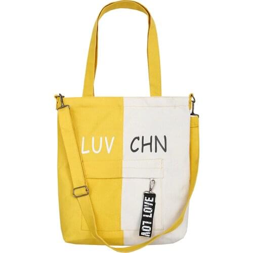 PURfAY Canvas women shoulder bag cloth tote shopper bag Eco reusable shopping bag fabric messenger bag shopper bag tsum tsumbag