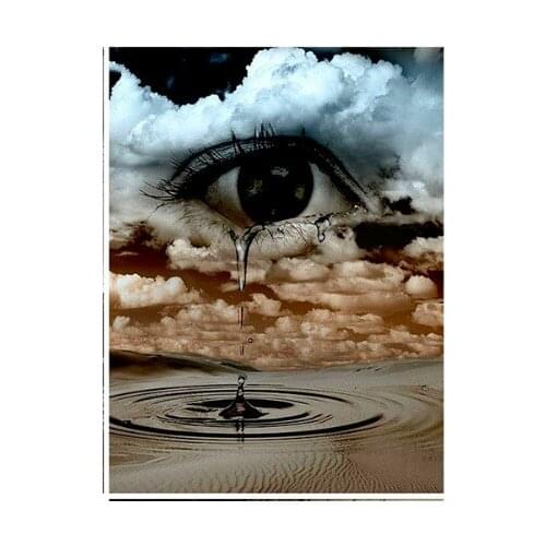 5d tears scenery diamond art painting eye mosaic embroidery full picture puzzle stones stickers home decor needlework craft diy