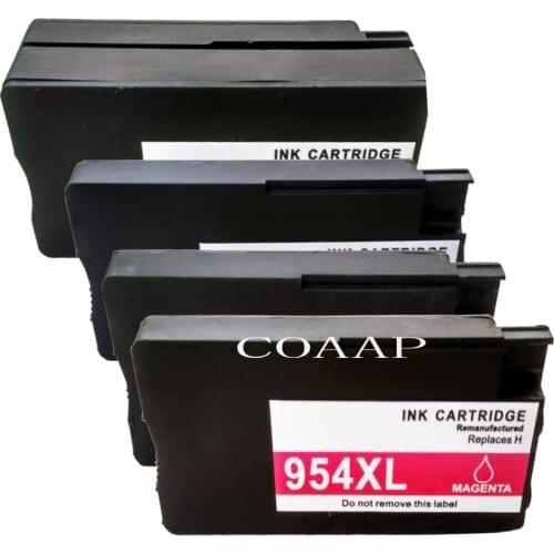 4 Compatible 954 xl Refillable ink cartridge for HP OfficeJet Pro 8730 7720 7740 8210 8710 8720 All-in-One Printer