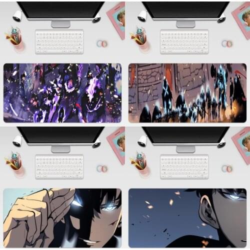 Sung jin woo Solo Leveling Large Keyboard Cover Non-Slip Rubber Base Computer Carpet Desk Mat PC Game Mouse Pad