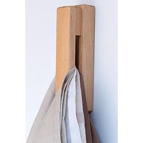 Creative Wooden Towel Hooks Wall-mounted Storage Hanger Cap Rack Sundries Holder Home Decor Bathroom Kitchen Organizer Tools