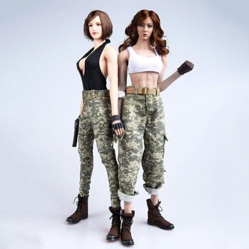 1/6 Scale female Trend Doll TYM039 outdoor military camouflage Girl clothes suit soldier Suit for 12" Action Figures Body Doll