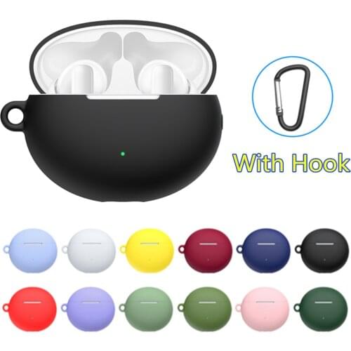 Soft Silicone Earphone Cover For Huawei Freebuds 4i Wireless Headset Accessories Protector Shell For Freebuds 4i Case With Hook