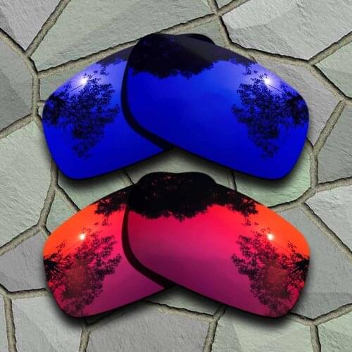 Violet Blue&Violet Red Sunglasses Polarized Replacement Lenses for Oakley Crankshaft