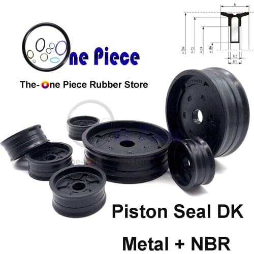 Piston seal DK Dn=60/63/70/75/80/90/100 mm Pneumatic cylinder compact part air cylinder and valve components Nitrile NBR+Metal