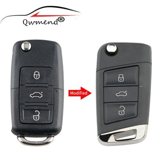 Replacement 3BUT Car Remote Key Shell for VW Volkswagen Polo Passat B5 Golf MK5 Beetle for Seat Altea Leon Toledo Car Key Case