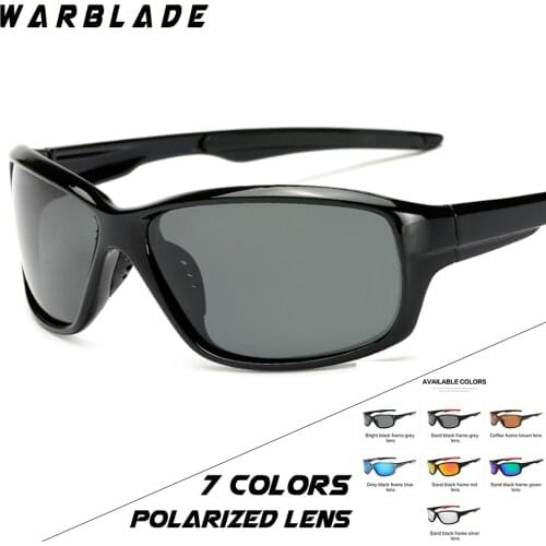 WARBLADE Gradient Frame Sunglasses Polarized Men Driving Sports Women Glasses Oculos De Sol green red blue Color Lens 1009
