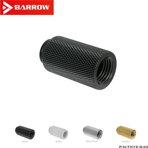 Barrow G1 / 4 Black / Bright Silver / White / Gold Inner Teeth Extension Screw Holder (Extension 40MM) TNYZ-G40